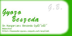 gyozo beszeda business card